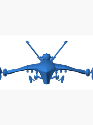 Hunter Killer Drone Savaş İnsansız Hava Aracı 3D Baskı STL