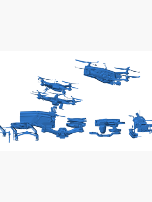 Native Fütüristik Drone 3D Baskı STL Modeli