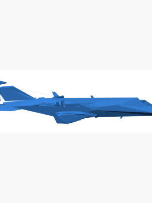 Learjet 45 İş Jeti 3D Baskı Modeli STL