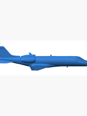 Learjet 45 İş Jeti 3D Baskı Modeli STL