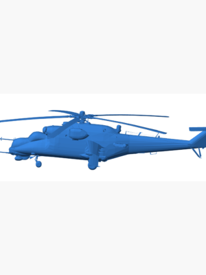Mil Mi-24 Saldırı Helikopteri 3D Baskı STL