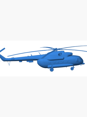 Mil Mi-8MTV UN Helikopteri 3D Baskı Miniature STL