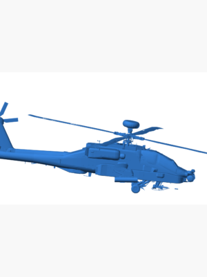 AH-64D Apache Saldırı Helikopteri 3D Baskı Modeli STL