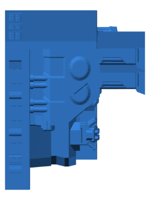 Starship III – Tıbbiye Modülü 3D Baskı STL (3 Parça)