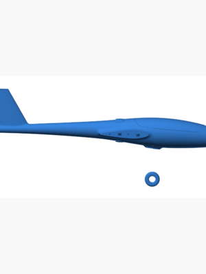 X-100 Infinity Wing V2 RC Uçak Gövde Bölümü 3D Baskı STL