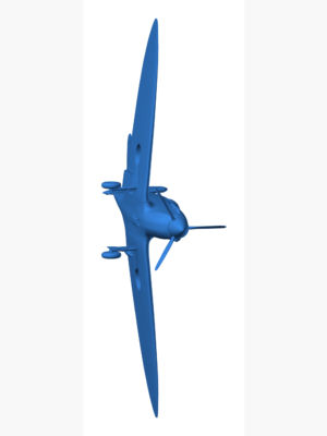 Supermarine Spitfire Mk.IIA İkinci Dünya Savaşı Avcı Uçağı 3D Baskı STL