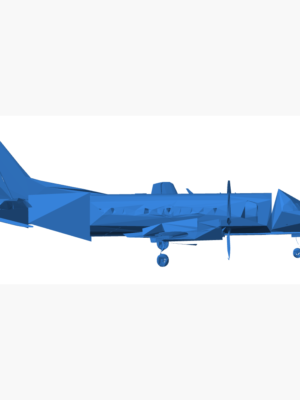 Saab 340 Turboprop Yolcu Uçağı 3D Baskı STL