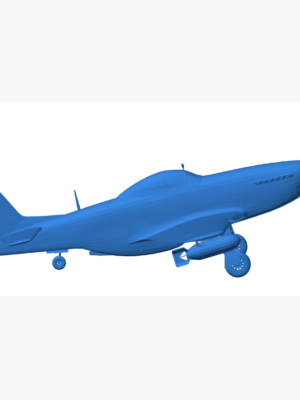 P-51D Mustang Savaş Uçağı 3D Baskı Modeli STL