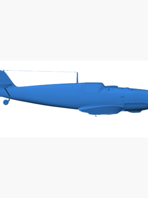Messerschmitt Bf 109 E Savaş Uçağı 3D Baskı STL