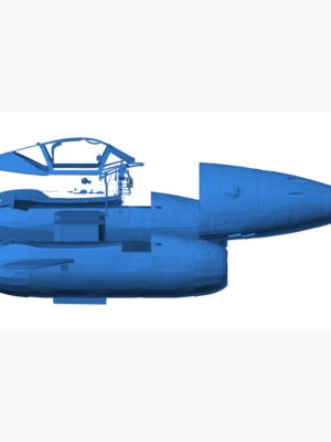 Messerschmitt Me 262 Savaş Uçağı 3D Baskı Modeli STL