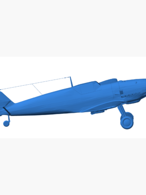 Messerschmitt Bf 109E Savaş Uçağı 3D Baskı STL
