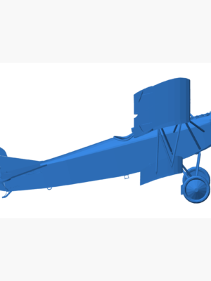 Fokker D.VII WWI Savaş Uçağı 3D Baskı Modeli STL