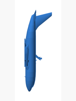 Boeing 737-200 Uçak Maketi 3D Baskı STL