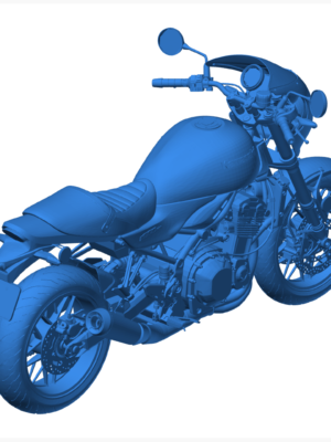 Kawasaki Z900RS 2019 Motosiklet 3D Baskı Modeli STL