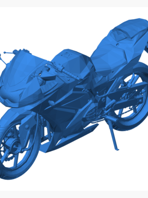Kawasaki Ninja Motosiklet 3D Baskı Modeli STL