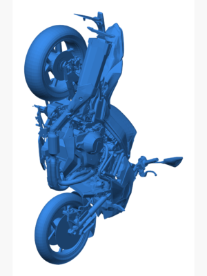 Kawasaki Z H2 2020 Motosiklet 3D Baskı Modeli STL