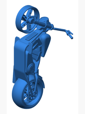 Harley-Davidson Custom Motosiklet 3D Baskı STL Modeli