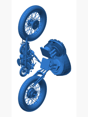Harley-Davidson Motosiklet 3D Baskı STL Modeli
