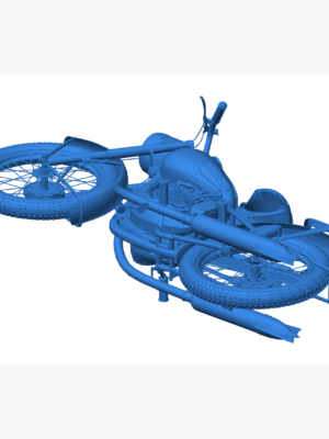 IZH-49 Sovyet Klasik Motosikleti 3D Baskı Minyatür STL
