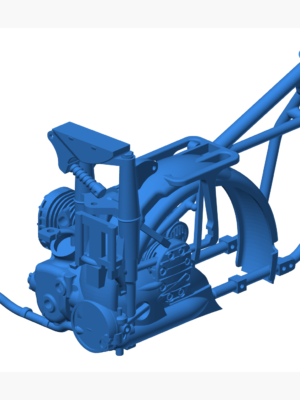 Dnepr M72 Sepetli Motosiklet 1:8 Ölçek 3D Baskı STL