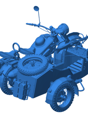 BMW R75 Motosiklet 3D Baskı STL Modeli