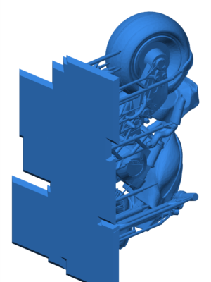 Motosiklet Minyatürü 3D Baskı STL — ZAY Bike