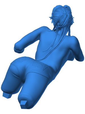 Final Fantasy VII Jesse Figürü – Topless Versiyon 3D Baskı STL