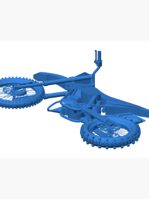 Dirt Bike Off-Road Motosiklet 3D Baskı Figürü STL