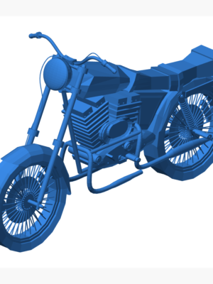 Motosiklet – Tek Parça 3D Baskı STL Modeli