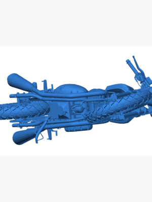 Royal Enfield Continental GT 650 3D Baskı STL Motosiklet Modeli