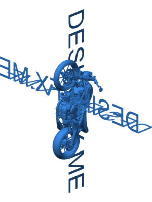 Ducati Scrambler Motosiklet 3D Baskı STL