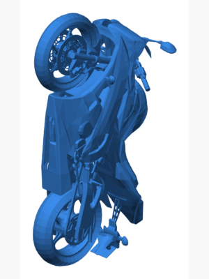Yamaha YZF-R6 Motorsiklet 3D Baskı STL Modeli