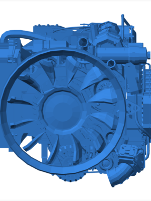 Scania DC13-166 Dizel Motor Modeli 3D Baskı STL