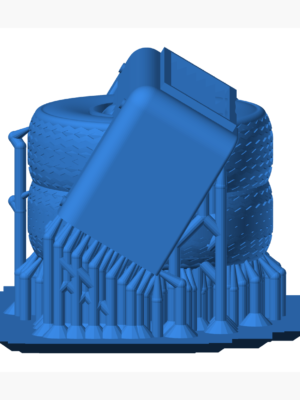 Kaçakçı Kamyonu 28mm Ölçek Minyatür 3D Baskı STL