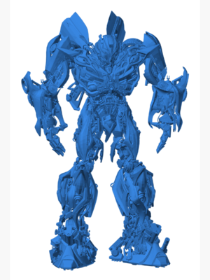 Transformers – Bumblebee Figür 3D Baskı STL – 2 Parça