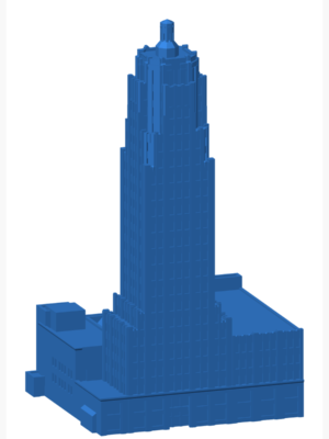 Lincoln Bank Tower 3D Baskı STL