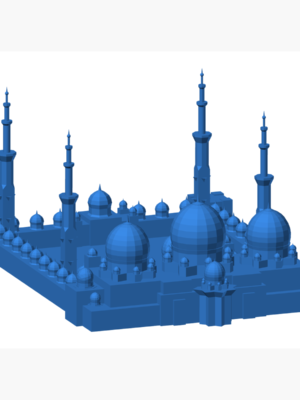 Sheikh Zayed Mosque2 3D Baskı STL