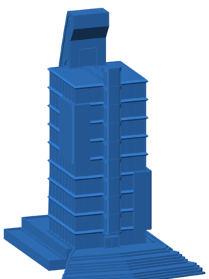 sci fi skyscraper v1 3D Baskı STL