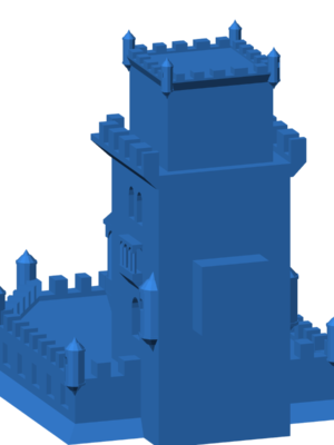 torre de belem 3D Baskı STL