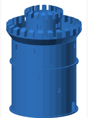 white tower 3D Baskı STL