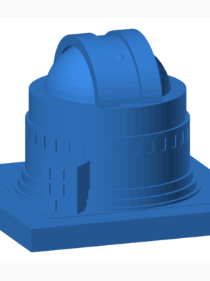 Astronomical Observatory Dome Building 3D Baskı STL