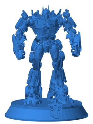 Transformers – Optimus Prime Tam Gövde Heykel 3D Baskı STL