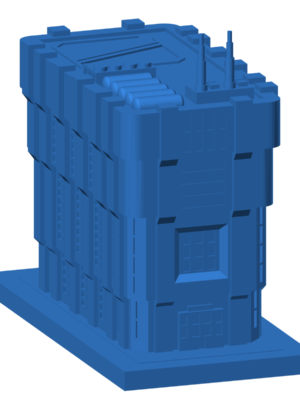 Modern Office Building Skyscraper 3D Baskı STL