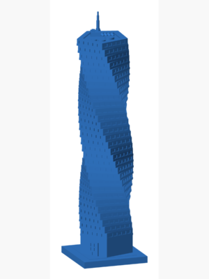 One World Trade Center 3D Baskı STL