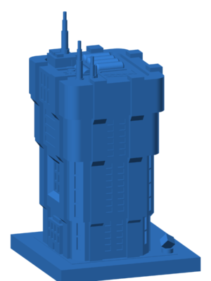 Brutalist Cyberpunk 3D Baskı STL