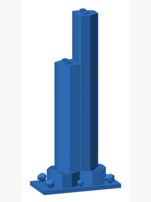 Geo Towers 3D Baskı STL