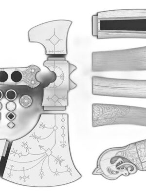 Kratos Leviathan Baltası 3D Baskı Figür Seti – 6 Parça STL
