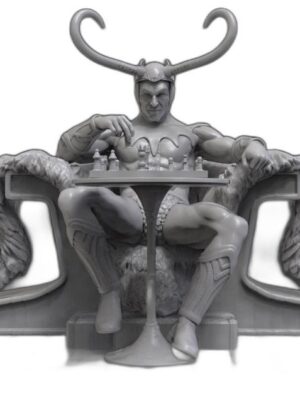 Loki ve Satranç Tahtası 3D Baskı Figür Seti – 14 Parça STL