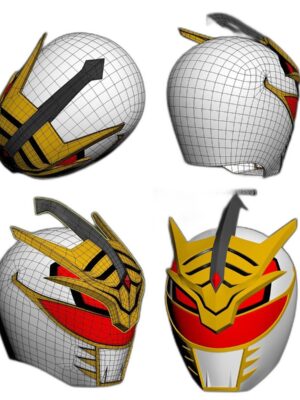 Lord Drakkon Power Rangers Kask Maskesi – 3 Parçalı STL Seti