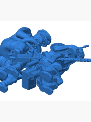 28mm LRDG Jeep Mürettebatı ve Silahları – İkinci Dünya Savaşı Minyatür Seti 3D Baskı STL